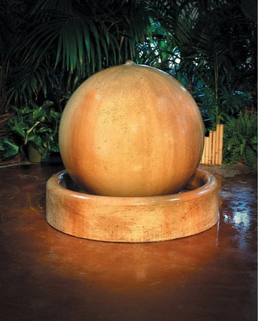Ball And Ring Base Garden Water Fountain- Gist Fountains